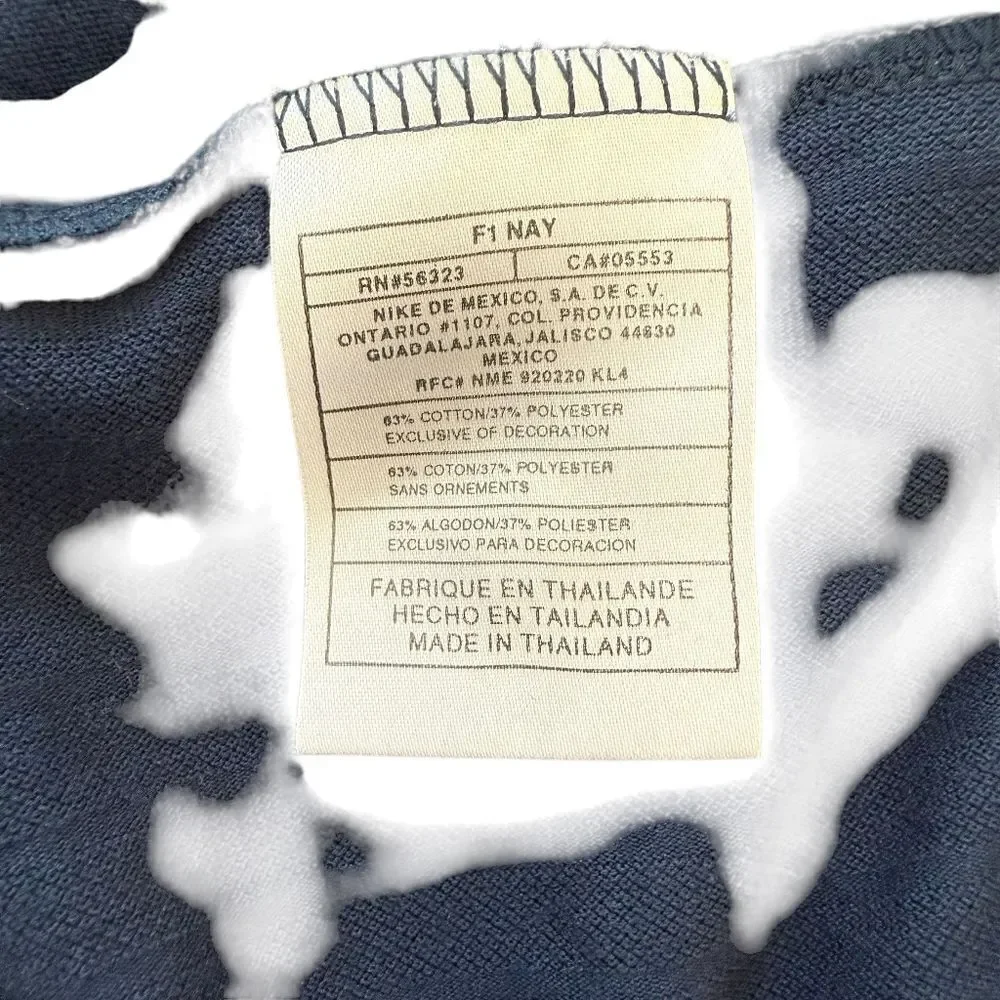 Nike Golf Polo Shirt Mens Size 2XL Dri Fit Short Sleeve Navy Blue Solid